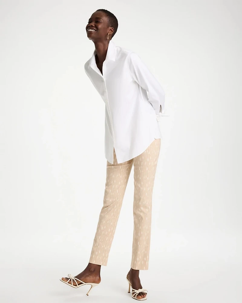 Striped Brigitte™ Slim Pull-On Ankle Pants