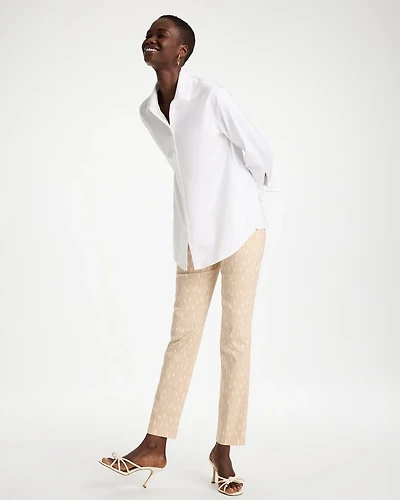 Striped Brigitte™ Slim Pull-On Ankle Pants