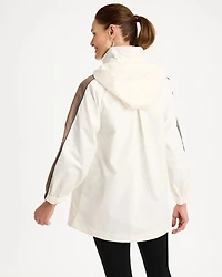 Zenergy® Faux Leather Detail Rain Jacket