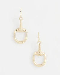 No Droop® Equestrian Horsebit Drop Earrings