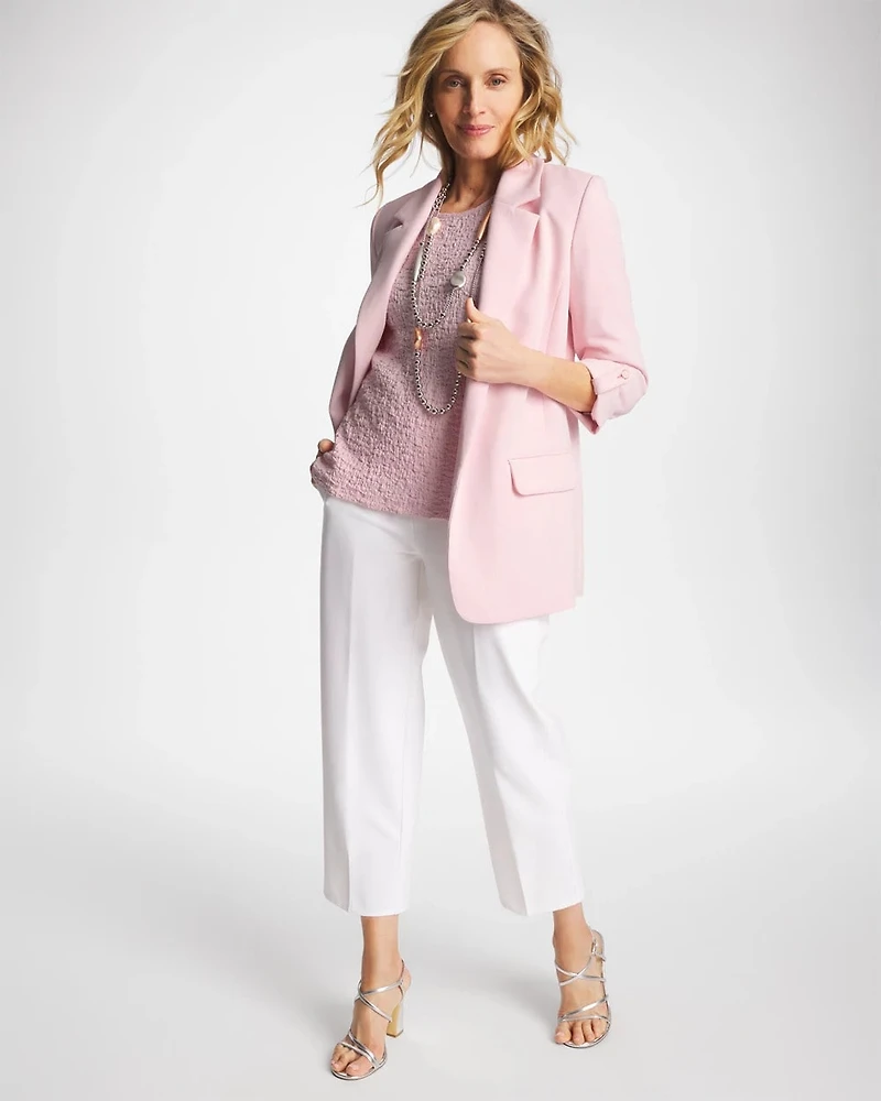Boyfriend Crepe Blazer