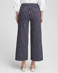 Brigitte Double Stripe Wide Leg Cropped Pants