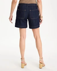 Denim Trouser Shorts