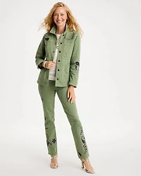 Embellished Utility Field Jacket