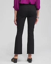 Girlfriend Fray Hem Kick Flare Jeans