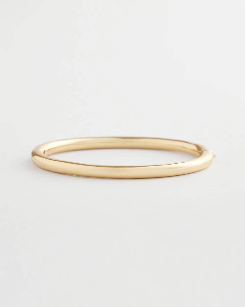 Goldtone Hinge Bangle