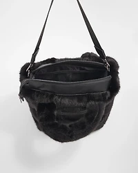 Faux Fur Puffer Tote