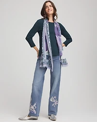 Pima Cotton Crewneck Button Tee