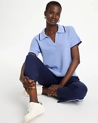 Zenergy® Luxe Pointelle Sweater