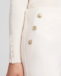 Juliet Ponte Button Detail Flare Pants