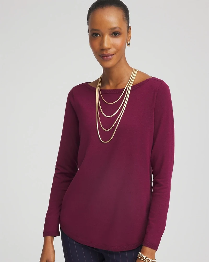 Ella Bateau Pullover Sweater