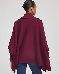 Cashmere-Blend Pullover Sweater Poncho