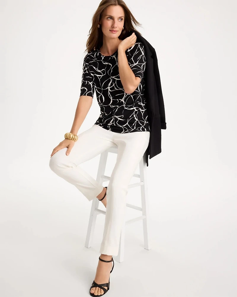Abstract Touch of Cool™ Elbow-sleeve Layering Tee