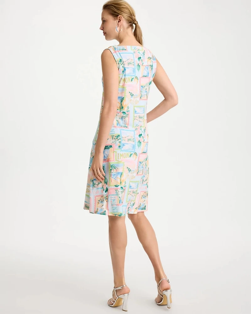 Jersey Knit Positano Shift Dress