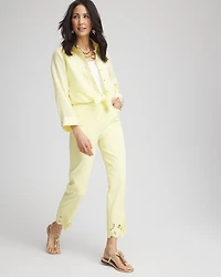 Brigitte™ Cutout Pull-On Cropped Pants