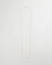 Sea Foam Long Single-Strand Necklace