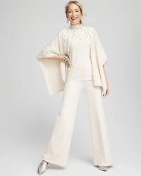 High Rise Wide Leg Ponte Pants