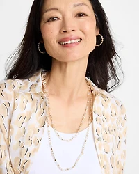 Sea Foam Long Single-Strand Necklace