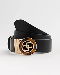 Reversible Tortoise Buckle Trouser Belt