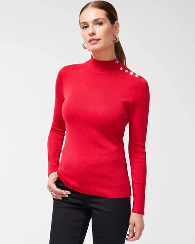 ECOVERO Mock Neck Sweater