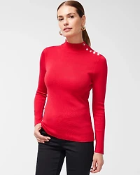 ECOVERO Mock Neck Sweater