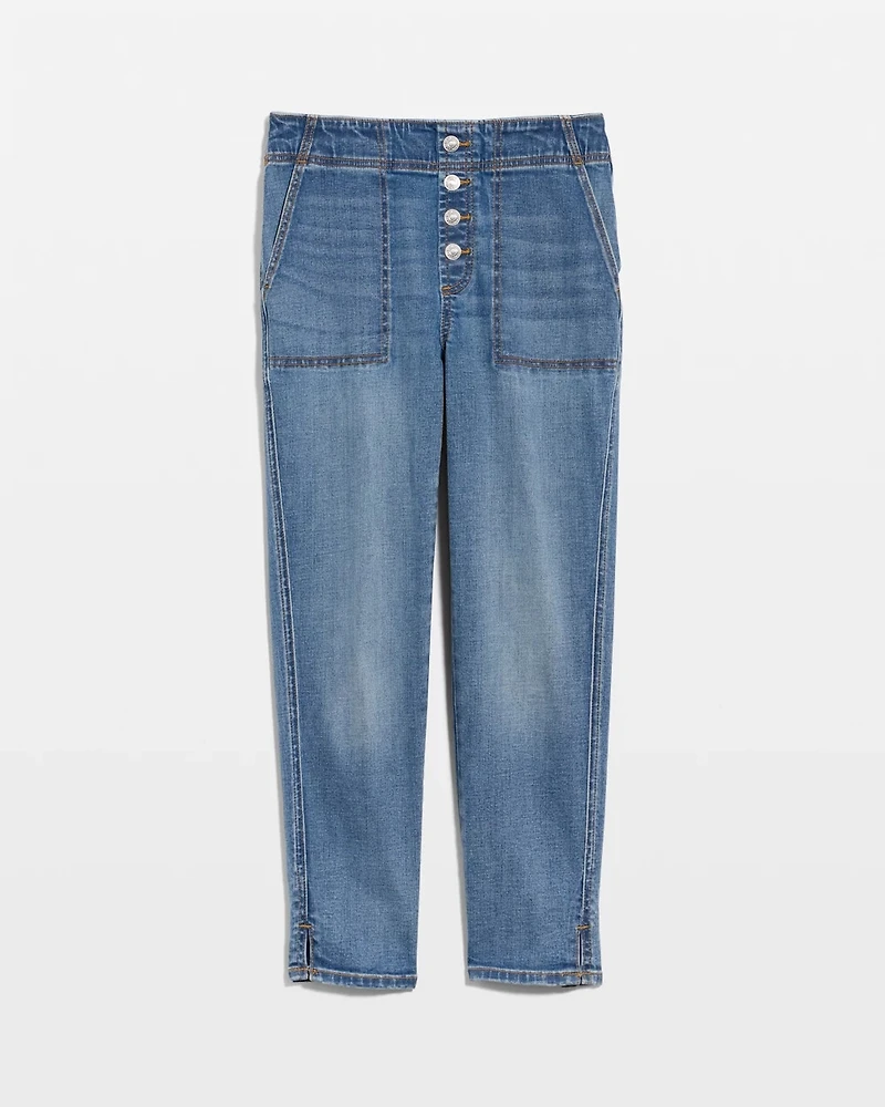 Pull-On 22" Capri Jeans