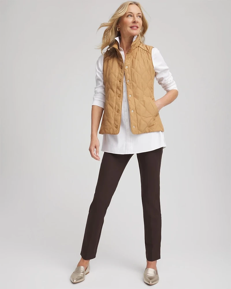 Juliet Slim Trim Detail Ankle Pants