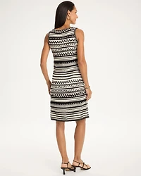 Cotton-Blend Knit Sweater Dress