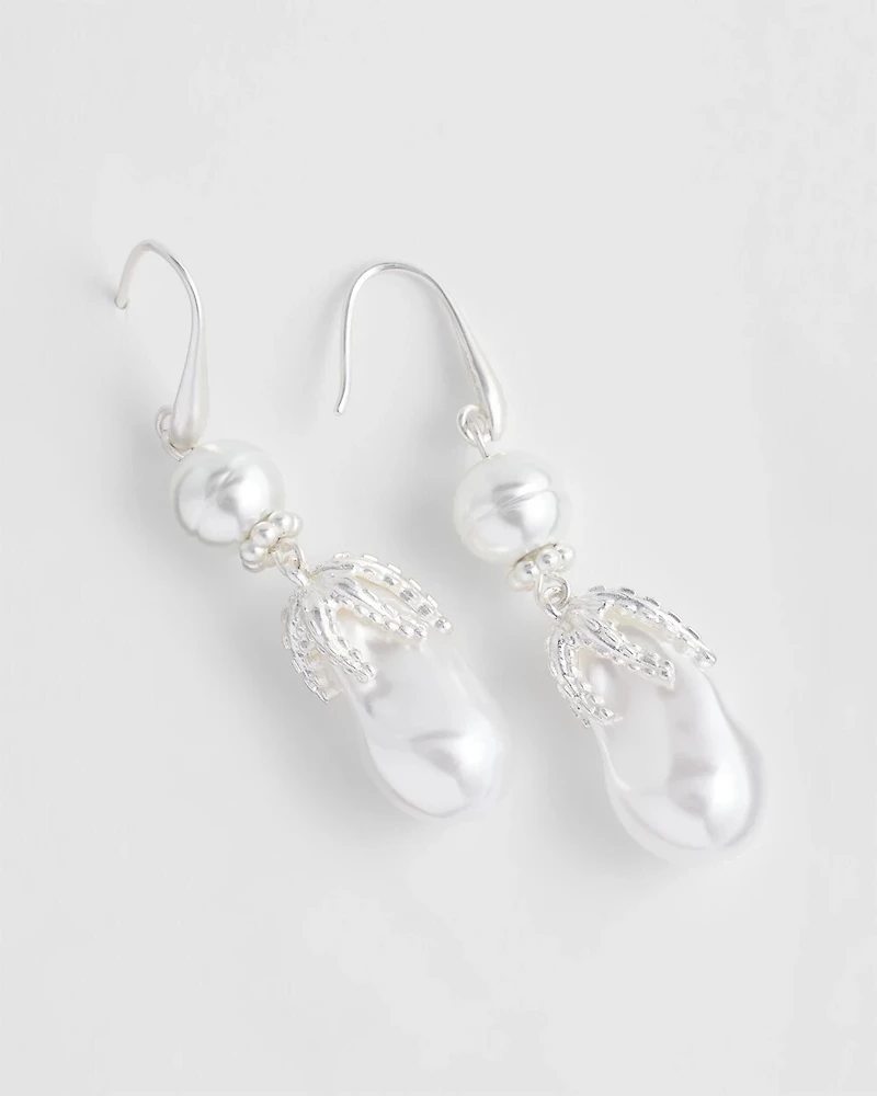 No Droop® Pearl Effect Earrings