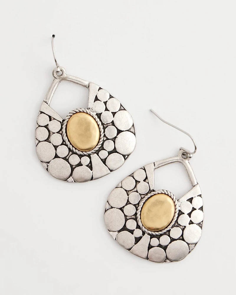 Island Metal Drop Earrings