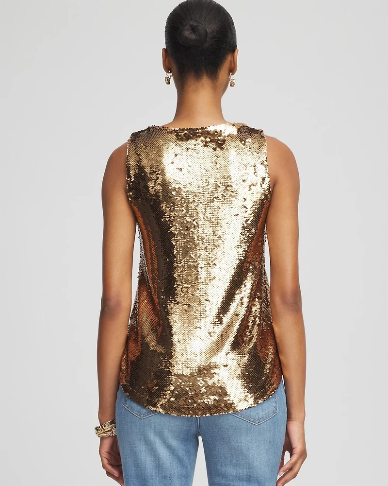 Gold Sequin Tank