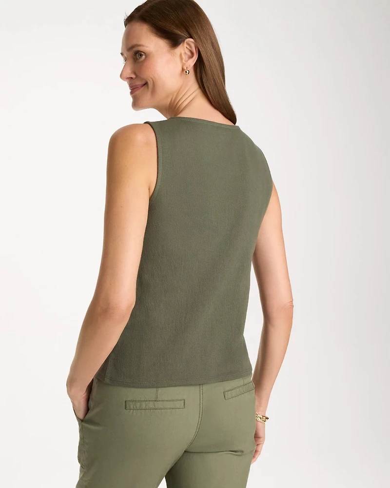 Knit Gauze Tank