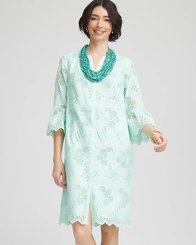 Eyelet Cotton Voile Dress