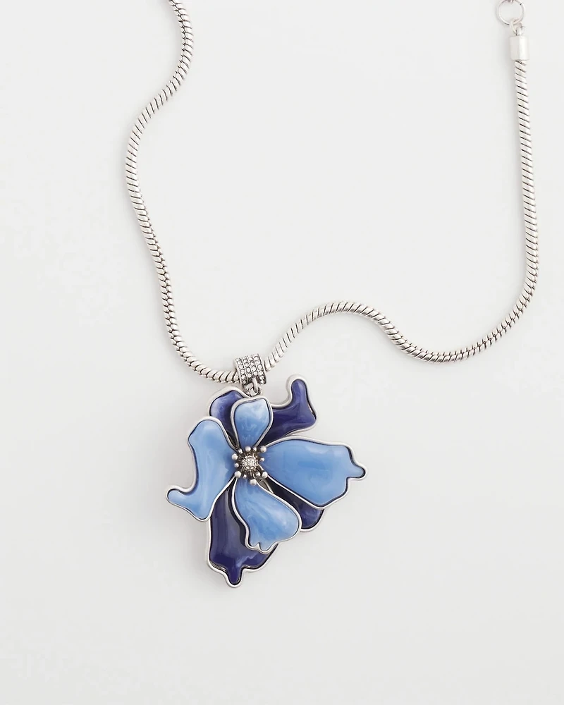Blue Flower Pendant
