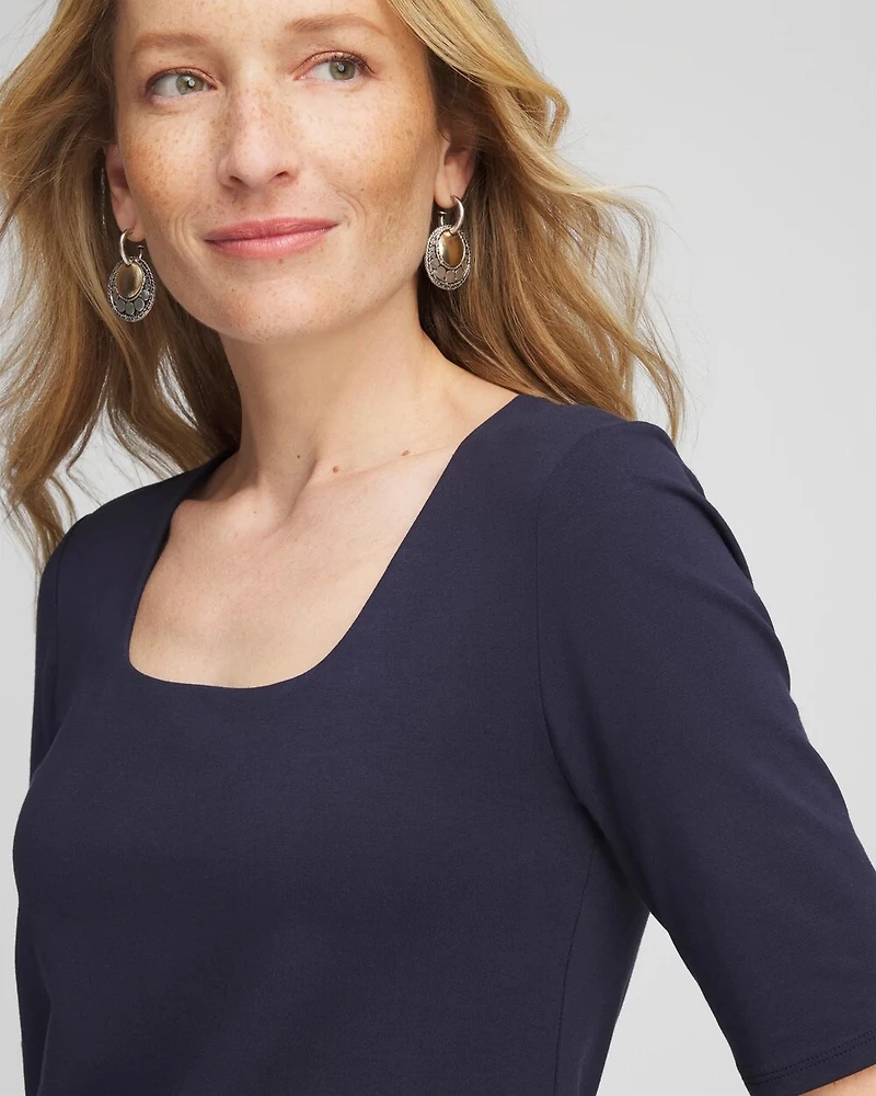 Contour Cotton™ Square Neck Tee