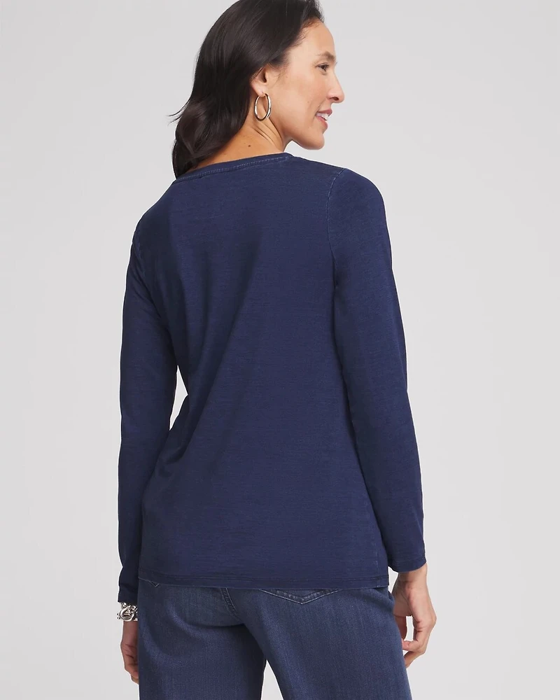 Touch of Cool™ Denim Long Sleeve Tee