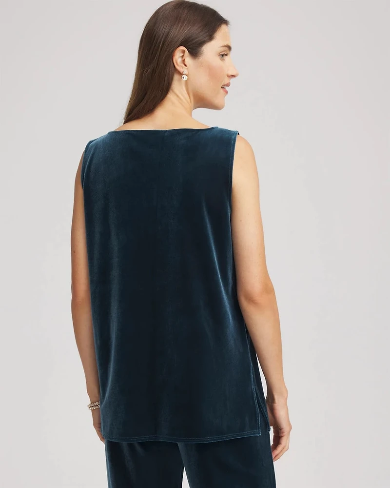 Travelers™ Velvet Side-Slit Tank