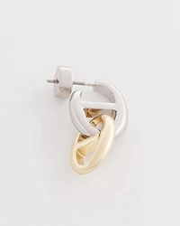 Mixed Metal Link Earrings