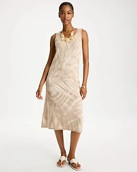 Knit Printed Sweater Dress