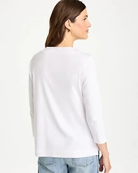 Pima Cotton 3/4 Sleeve Tee