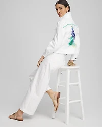 Embroidered Relaxed Denim Jacket