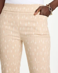 Striped Brigitte™ Slim Pull-On Ankle Pants