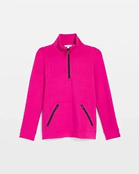 Zenergy® Soft Contrast Half Zip Pullover