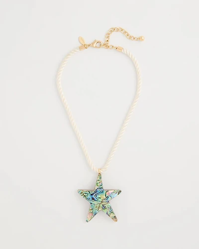 Abalone Shell Star Pendant Necklace