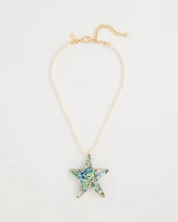 Abalone Shell Star Pendant Necklace