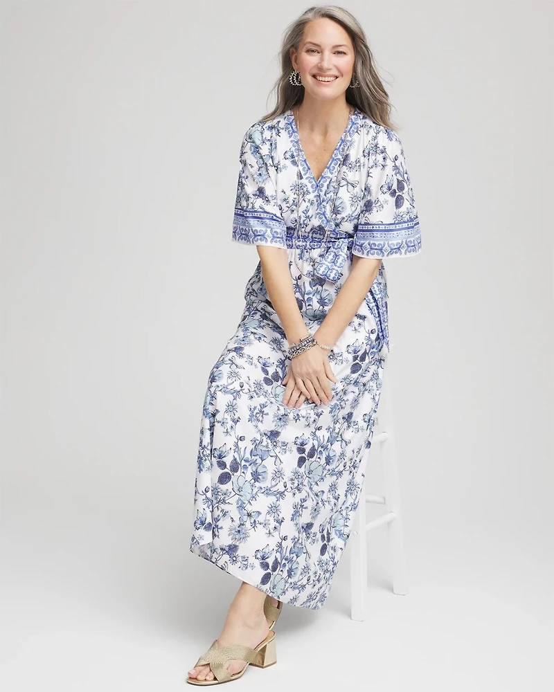 Surplice Matte Satin Maxi Dress