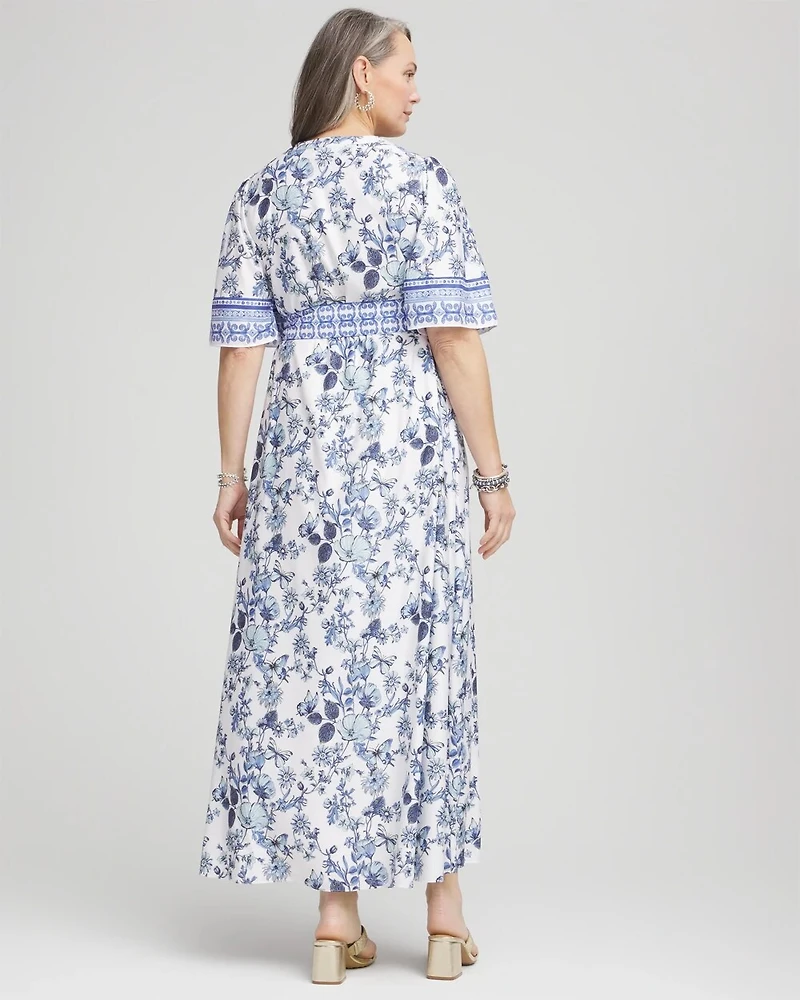 Surplice Matte Satin Maxi Dress