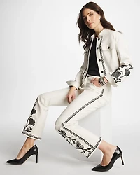 Ginkgo Girlfriend Cropped Flared Jeans