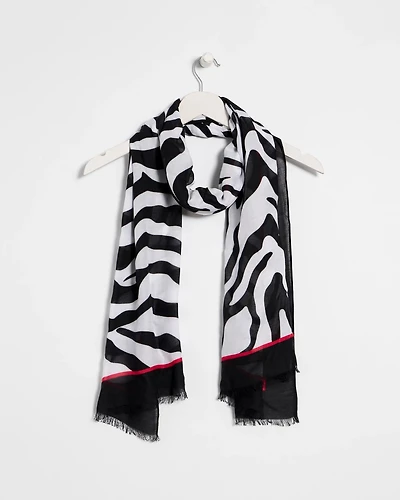Animal Print Oblong Scarf