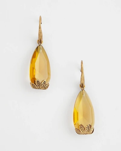 Neutral Stone Drop Earrings